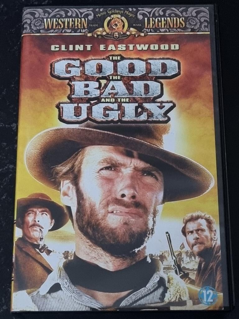 The Good, the Bad and the Ugly VHS - Western Klassieker, Vanaf 12 jaar, Ophalen of Verzenden, Zo goed als nieuw, Actie en Avontuur