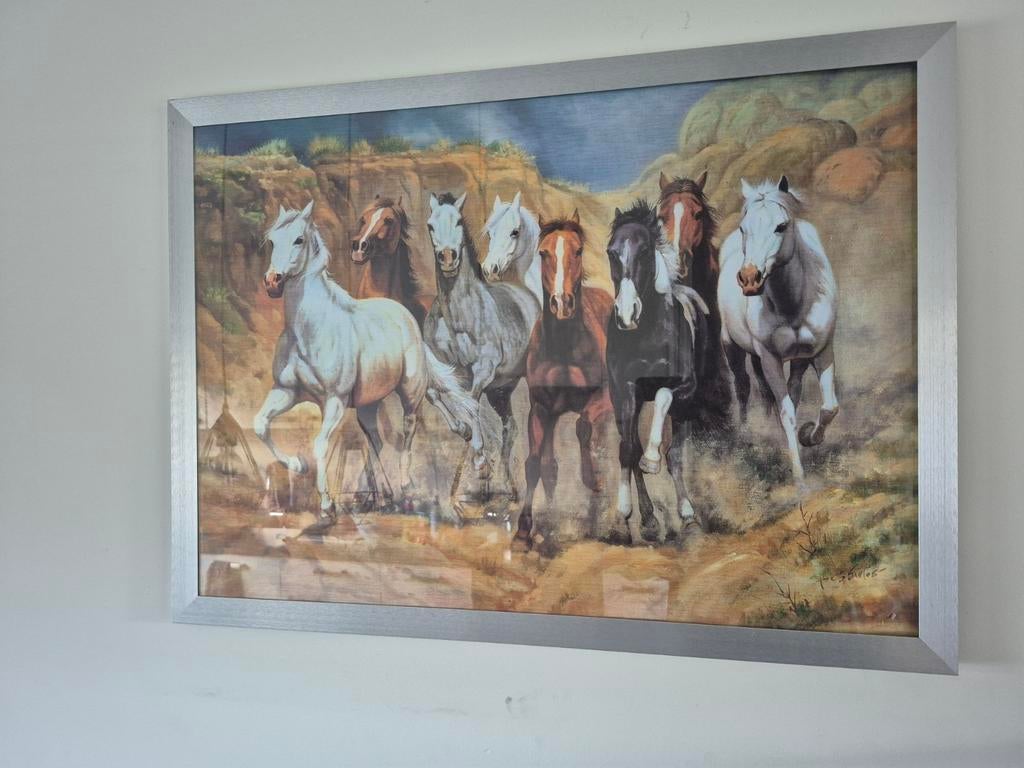 Mooi paarden schilderij, Ophalen