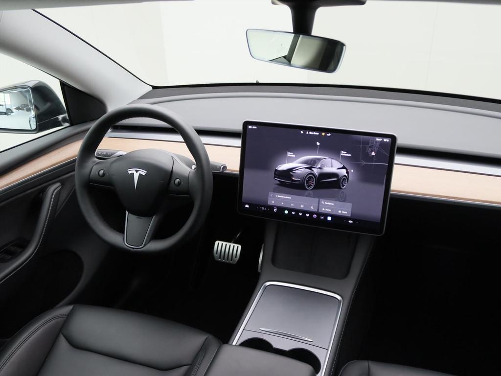 Tesla Model Y Performance 534pk AWD 96% SoH [ 21 INCH+WARMTE, Auto's, Tesla, Gebruikt, Zwart, 1972 kg, Zwart