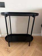 IKEA OLIVBLAD plantenstandaard - Zwart, Ovaal, Metaal of Aluminium, 55 tot 75 cm, Zo goed als nieuw, Ovaal