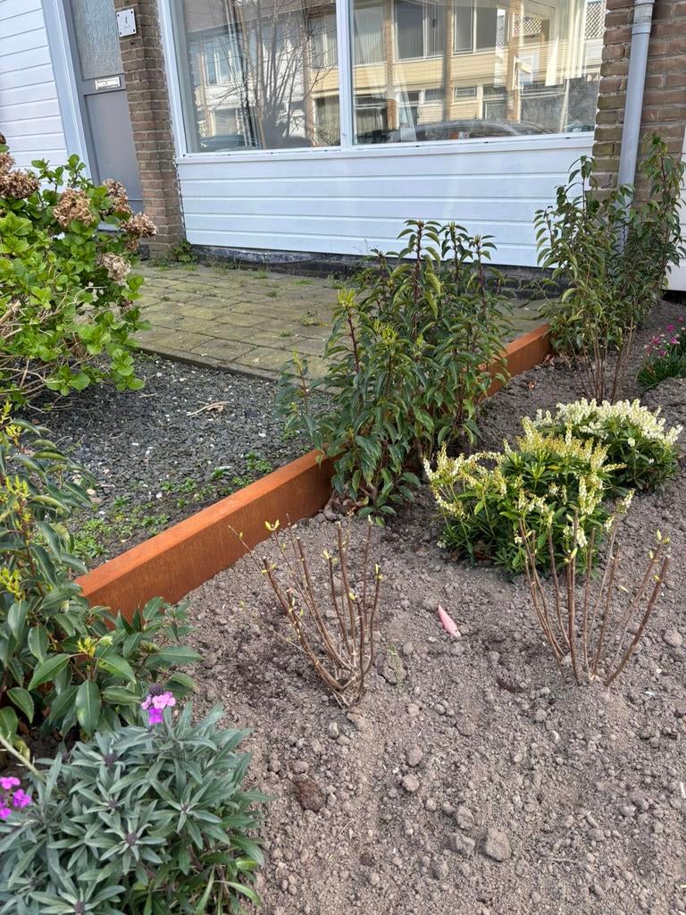 Cortenstaal overzetrand, Tuin en Terras, Ophalen, Minder dan 30 cm, 100 cm of meer, Rond