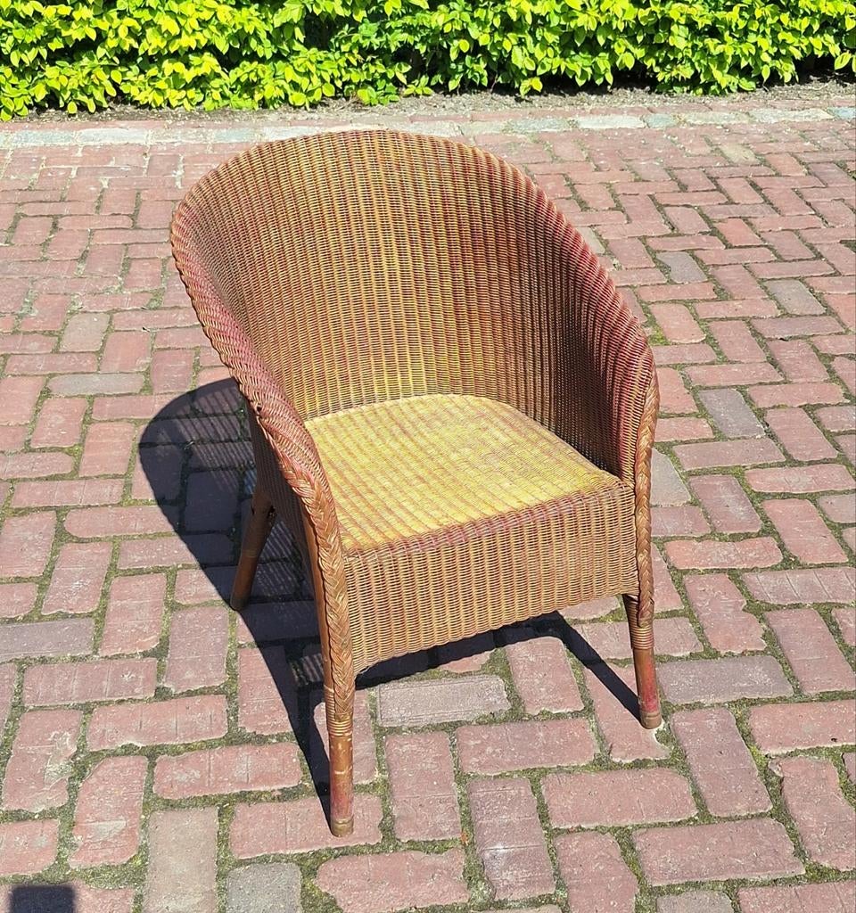 Rotan kuipstoeltje, Ophalen, Bruin, Eén