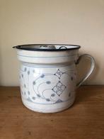 Saks emaille melkkoker met deksel, Ophalen of Verzenden