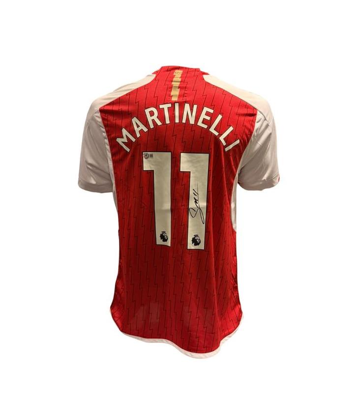 Gabriel Martinelli Arsenal 23/24  gesigneerd thuis shirt, Verzamelen, Sportartikelen en Voetbal, Zo goed als nieuw, Shirt, Buitenlandse clubs