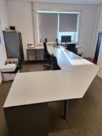 Stalen Ahrend bureau 5x met 2 ladekasten, Ophalen, Gebruikt, Bureau