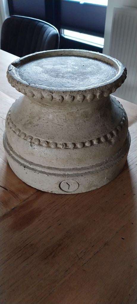 Leuke 'poer' / plateau voor windlicht, Ophalen, Zo goed als nieuw, Hout, Minder dan 25 cm