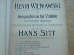 H.wieniawski -scherzo-tarantella - viool en piano, Gebruikt, Klassiek, Ophalen of Verzenden, Artiest of Componist