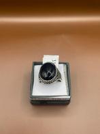 Zilveren ring met onyx steen, maat 25, Sieraden, Tassen en Uiterlijk, Ringen, 20 of groter, Zwart, Nieuw, Ophalen of Verzenden