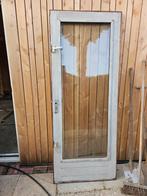 Hardhouten buitendeur 83x209,5 cm, 40 mm dik, Gebruikt, 80 tot 100 cm, Ophalen of Verzenden, Buitendeur