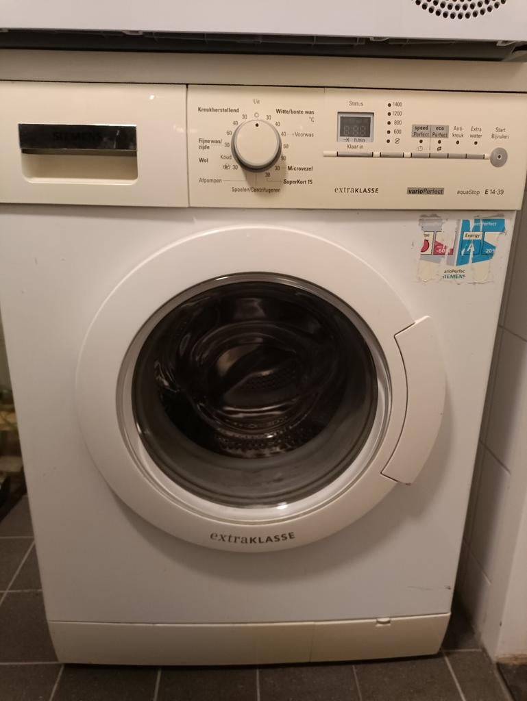 Siemens Extraklasse VarioPerfect E14-39 Wasmachine, Ophalen, Gebruikt, Handwasprogramma, Voorlader