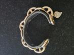 Otazu zilveren armband met leer, Sieraden, Tassen en Uiterlijk, Armbanden, Ophalen of Verzenden, Gebruikt, Zilver, Zilver