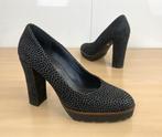 Maripé leer antraciet hoge hakken pumps mt 36 nieuwstaat, Pumps, Ophalen of Verzenden, Zo goed als nieuw, Grijs
