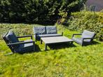 Loungeset Block van life outdoor living zgan lava/antraciet, Ophalen, Zo goed als nieuw, Aluminium, Bank