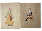 Twee Indiase Mogul / Mughal portretten, Ophalen of Verzenden