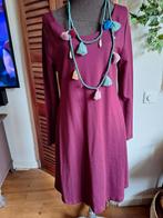 Jurk didi maat l xl bordeauxrood, Kleding | Dames, Ophalen of Verzenden, Nieuw, Overige kleuren, Onder de knie