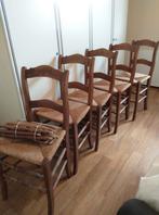 5 mooien stoelen met rieten zitting, Huis en Inrichting, Barkrukken, Gebruikt, Ophalen