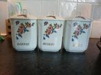 Voorraadpotten koffie thee suiker porselein mz Czechoslovaki, Antiek en Kunst, Antiek | Keukenbenodigdheden, Ophalen of Verzenden