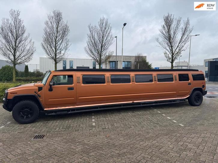 Hummer H2 6.0 V8 Pure 16persoons dsg benzine uniek, Auto's, Hummer, Bedrijf, H2, 4x4, Airbags, Airconditioning, Alarm, Boordcomputer