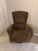 Gebruikte Draaistoel met voeten bankje, Huis en Inrichting, Ophalen, Gebruikt, Minder dan 75 cm, Stof