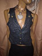 Prachtige leer leather gilet van Mandarin&Mint maat 40, Kleding | Dames, Bodywarmers, Maat 38/40 (M), Mandarin&Mint, Ophalen of Verzenden