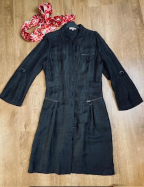Essentiel Antwerp * stoere kunstzijde doorkn jurk * zwart 40, Kleding | Dames, Jurken, Zo goed als nieuw, Maat 38/40 (M), Zwart
