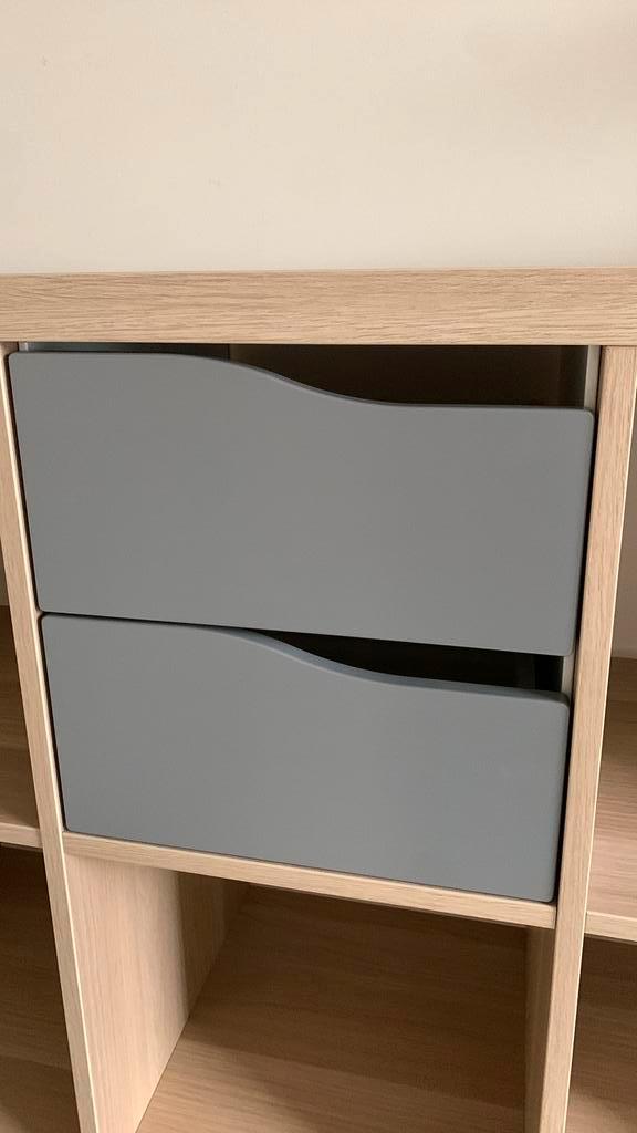 Inzet met 2 lades voor Kallax Ikea, Huis en Inrichting, Kasten | Ladekasten, Zo goed als nieuw, Minder dan 100 cm, 25 tot 50 cm