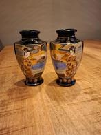 2 japanse vaasjes, Antiek en Kunst, Antiek | Vazen, Ophalen of Verzenden