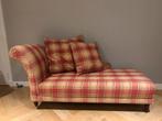 Klassieke chaise longue met Schotse ruit — uniek design, Gebruikt, Eenpersoons, 75 tot 100 cm, Ophalen of Verzenden