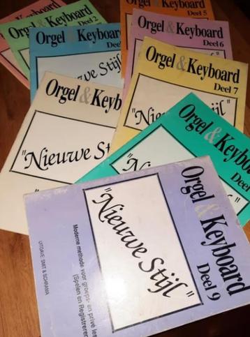 lesboek- keyboard & orgel deel 1 tm 9 volledige set-aanrader beschikbaar voor biedingen