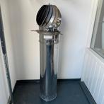Roterende RVS schoorsteenkap 200 mm, Ophalen, Zo goed als nieuw, Ventilator en Afzuiger