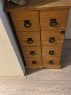 Dvd cd kastje grenen  4 lades h.81cm b.40cm d.40cm, Ophalen, Minder dan 50 cm, Gebruikt, 1 of 2 laden