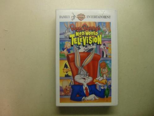 VHS tekenfilm: Bugs Bunny – mad world of television., Cd's en Dvd's, VHS | Kinderen en Jeugd, Gebruikt, Tekenfilms en Animatie