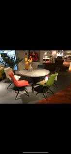 Eettafel rond 130cm betonlook, Ophalen, Gebruikt, 100 tot 150 cm, Rond