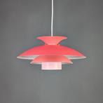 Roze hanglamp, vintage deens design, Horn Belysning lamp, Ophalen of Verzenden, Zo goed als nieuw, Metaal, Deens design