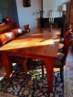 Tafel met 6 stoelen, Huis en Inrichting, Ophalen, Zo goed als nieuw, Vijf personen of meer, Rechthoekig