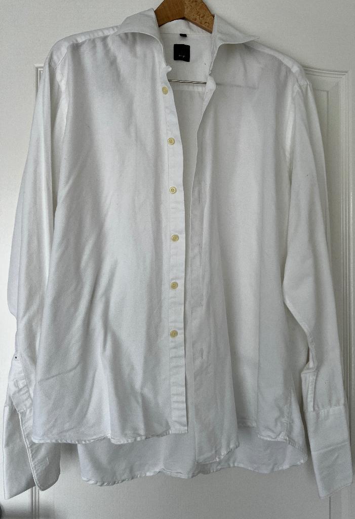 LIV wit manchet overhemd maat XL  nieuw, Kleding | Heren, Overhemden, Nieuw, Halswijdte 43/44 (XL), Wit, Ophalen of Verzenden