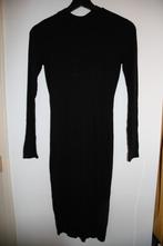 Forever21 zwart ribstof jurk met corset achter s/36, Zwart, Ophalen of Verzenden, Maat 36 (S), Gedragen