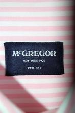 Mc.GREGOR gestreept overhemd, shirt, roze/wit, Mt. XL, McGregor, Halswijdte 43/44 (XL), Roze, Zo goed als nieuw