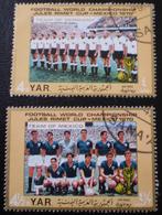 Yemen / Jemen - 2x WK Voetbal 1970, Postzegels en Munten, Verzenden, Gestempeld, Sport