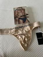 Emporio Armani Microfiber Thong, Kleding | Heren, Ondergoed, Verzenden, Beige, Emporio Armani, Slip