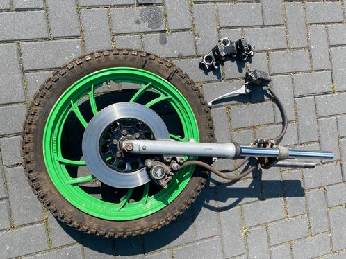 Voorwiel en voorvork met bovenplaat yamaha XJ Maxim, Motoren, Onderdelen | Oldtimers, Gebruikt, Ophalen of Verzenden