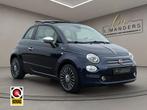 Fiat 500 0.9 TwinAir T Riva 2017 BLAUW | Schuifdak | Display, Auto's, 86 pk, Gebruikt, Leder, Bedrijf