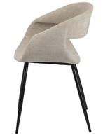 Whale Chair Beige – Sculpturale Eetkamerstoelen, Overige kleuren, Metaal, Japandi, hotel Chique, Modern, Ophalen of Verzenden