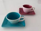 Leuke vintage espressokopjes Yves Rocher LBVYR, jaren ‘70!, Ophalen of Verzenden, Zo goed als nieuw, Overige stijlen, Kop(pen) en/of Schotel(s)