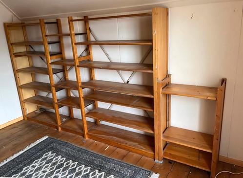 Houten XXL lundia kast vintage boekenkast modulair sysysterm, Huis en Inrichting, Kasten | Boekenkasten, Gebruikt, 25 tot 50 cm
