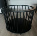 Zwarte ronde box, Kinderen en Baby's, Boxen, Ophalen of Verzenden, Zo goed als nieuw, Rond, In hoogte verstelbaar