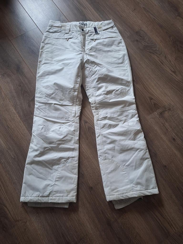 Skibroek, Maat 38/40 (M), Wit, Ophalen of Verzenden, Zo goed als nieuw