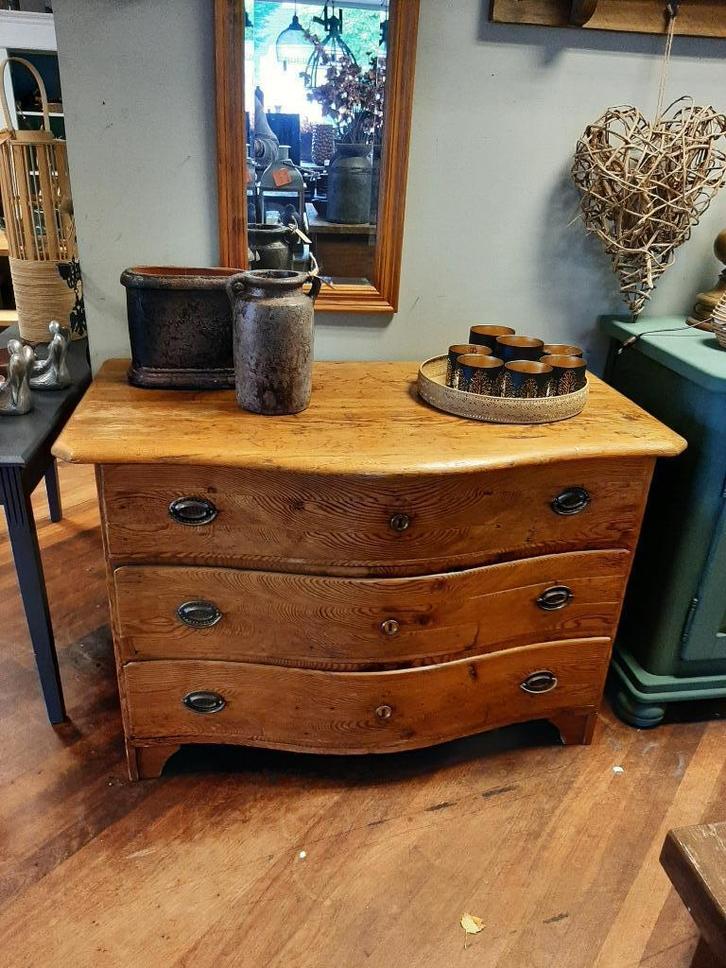 Antieke ladekast Sheraston-stijl, Huis en Inrichting, Kasten | Ladekasten, Gebruikt, Minder dan 100 cm, 100 tot 150 cm, 75 cm of meer