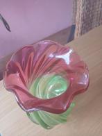Vintage Murano Vaas - Groen/Roze, Ophalen