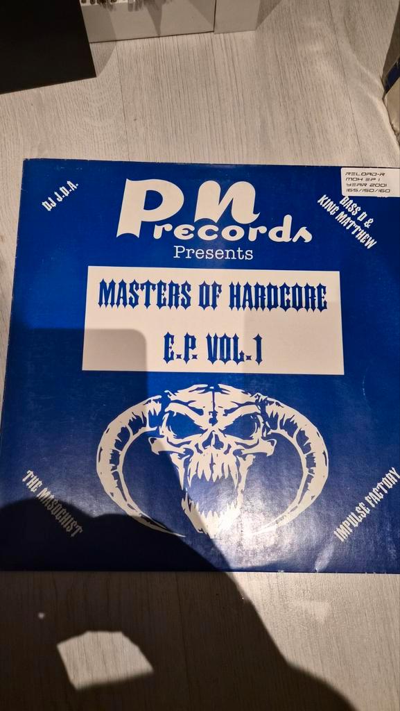 Masters of Hardcore E.P. vol 1 - Millennium Hardcore vinyl /, Cd's en Dvd's, Vinyl | Dance en House, Zo goed als nieuw, 12 inch